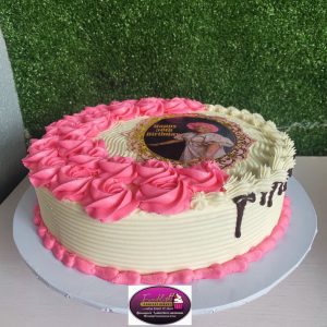 12 Inches 1 Layer Vanilla Cake