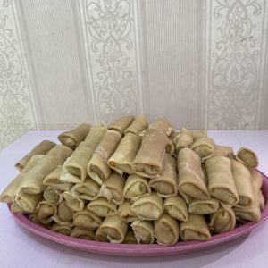 Tray of Raw Spring roll